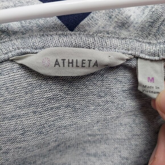 Athleta Heather Gray Open Cardigan Hoodie - Picture 2 of 4